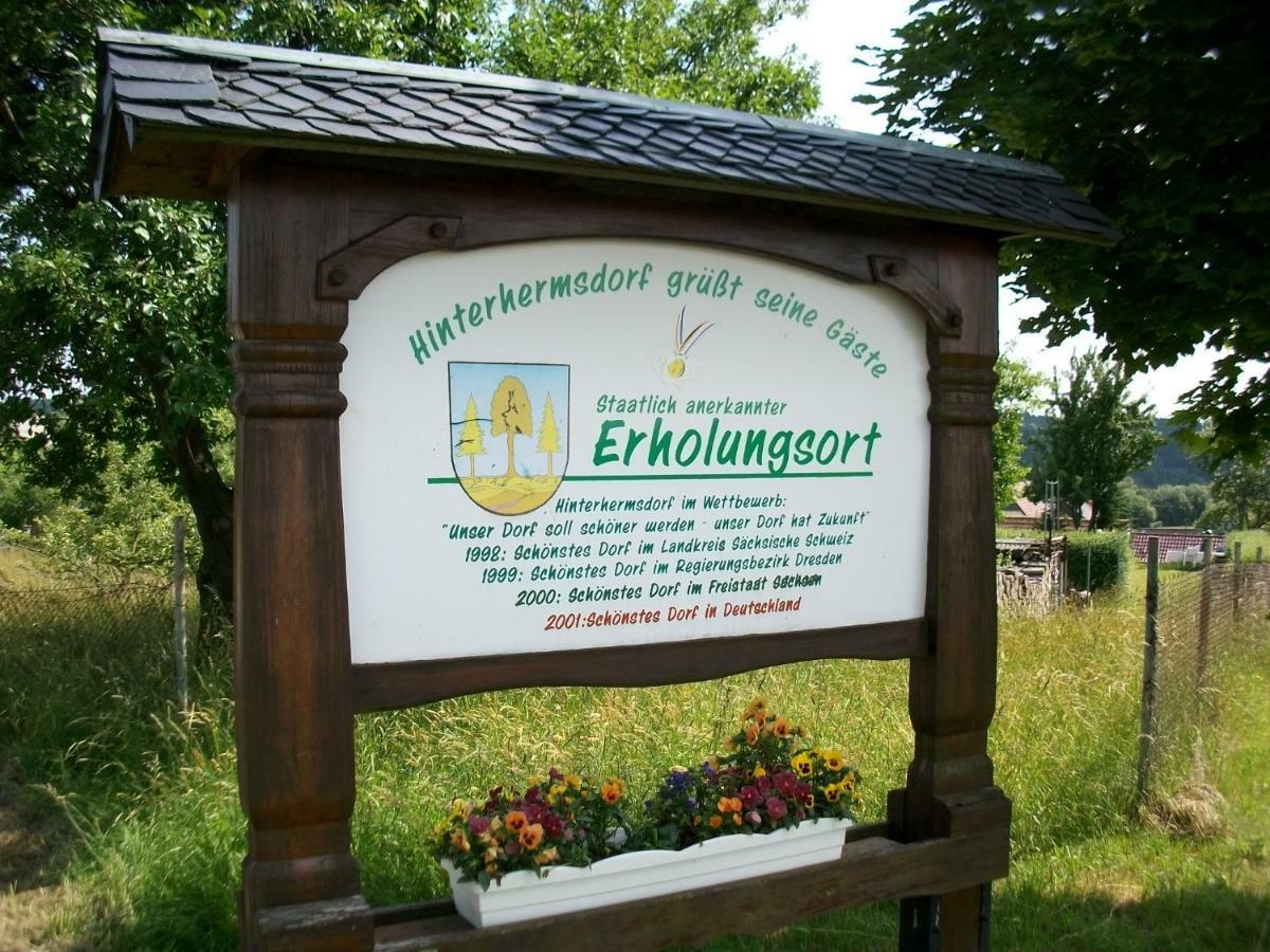 Fewo Hoyer Apartment Hinterhermsdorf Bagian luar foto